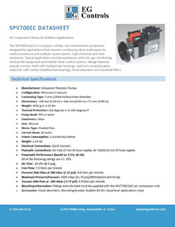 Data Sheet for the SPV700EC
