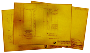 Original blue prints of Electrogage